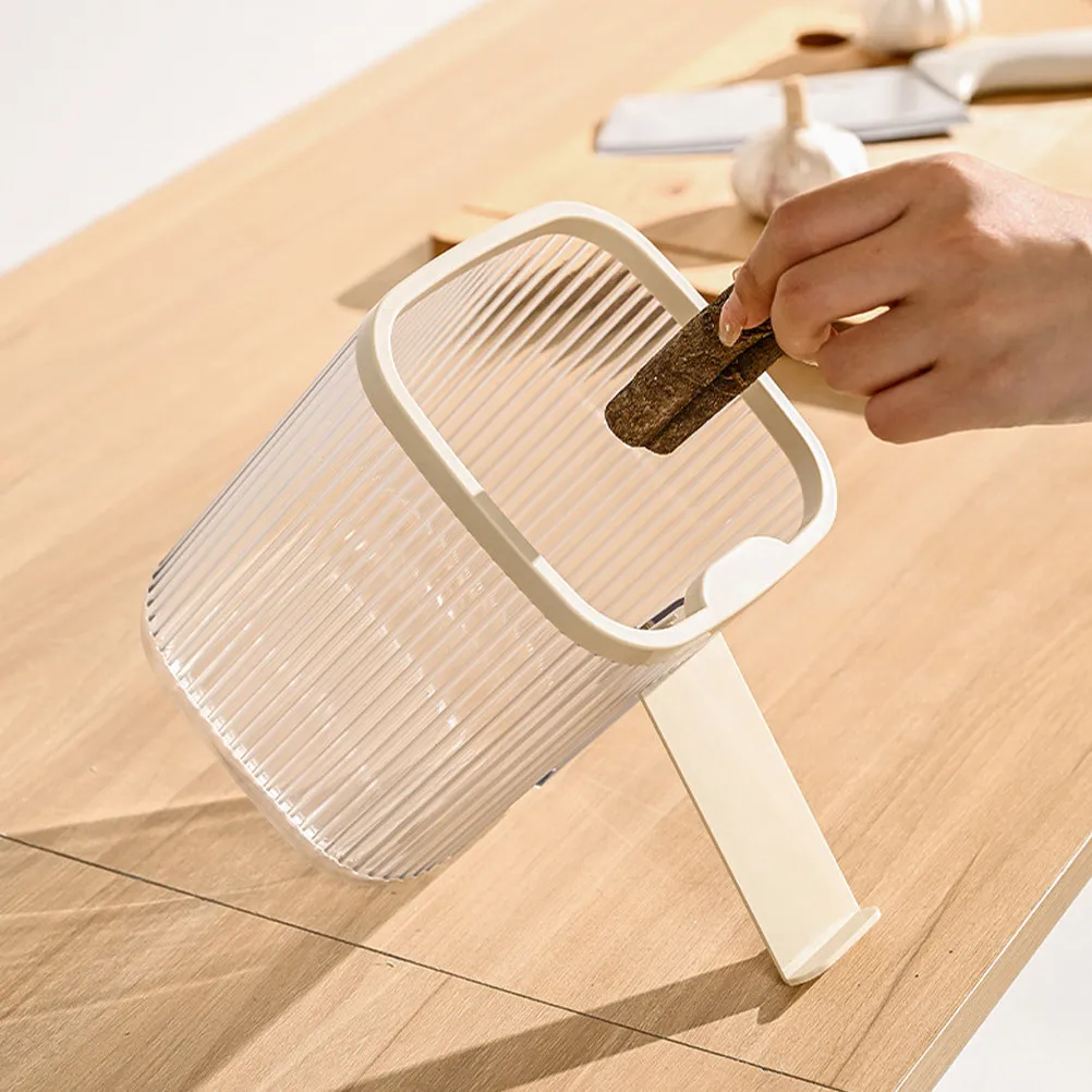 

2pcs Mini Desktop Trash Can Modern Small Garbage Bin For Office Home Bathroom Tabletop Waste Container Organizer