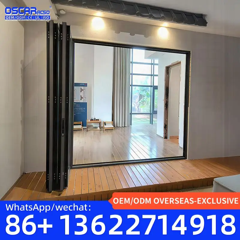 باب أكورديون قابل للطي متعدد الأغراض قابل للتخصيص، مثالي لمساحات المكاتب الأوروبية، بيع المصنع مباشرة، باب قابل للطي #1