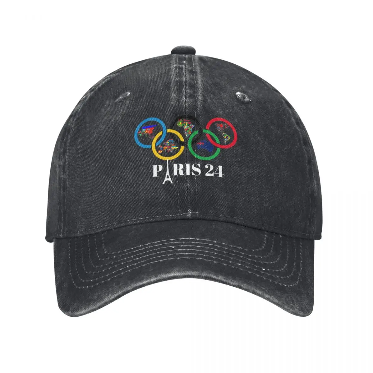 Paris (For black items only) Baseball Cap Icon Sunscreen New Hat Rugby Caps For Men Women's