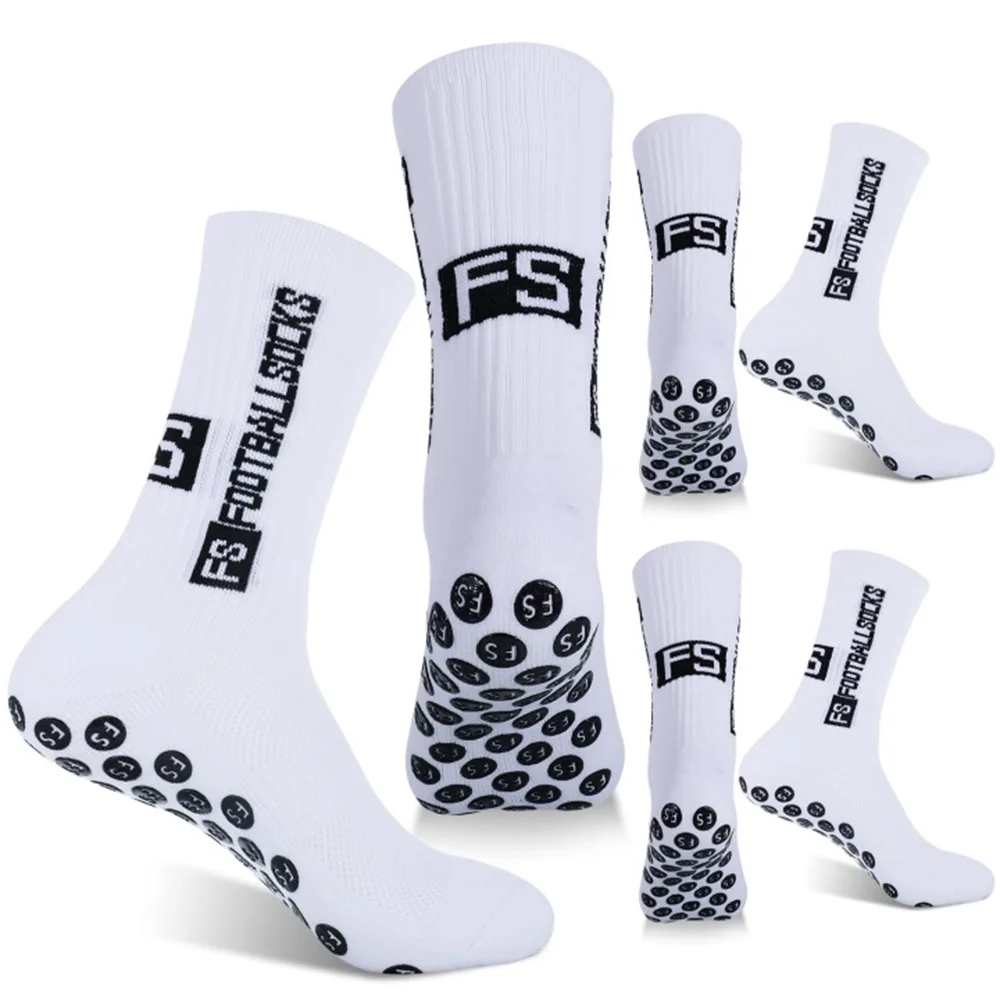 3 paia di calze da calcio professionali da uomo, antiscivolo, traspiranti, resistenti all'usura, adatte per basket, tennis, ciclismo e altre attività sportive, taglie 38-45.