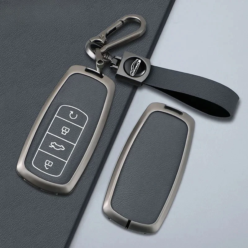 

Alloy Key Cover Case Holder for Chery Omoda 5 C5 Tigo 7 8 Pro Max Tigo 7 8 Plus Arrizo 5 Plus Keychain Car Keys Accessories