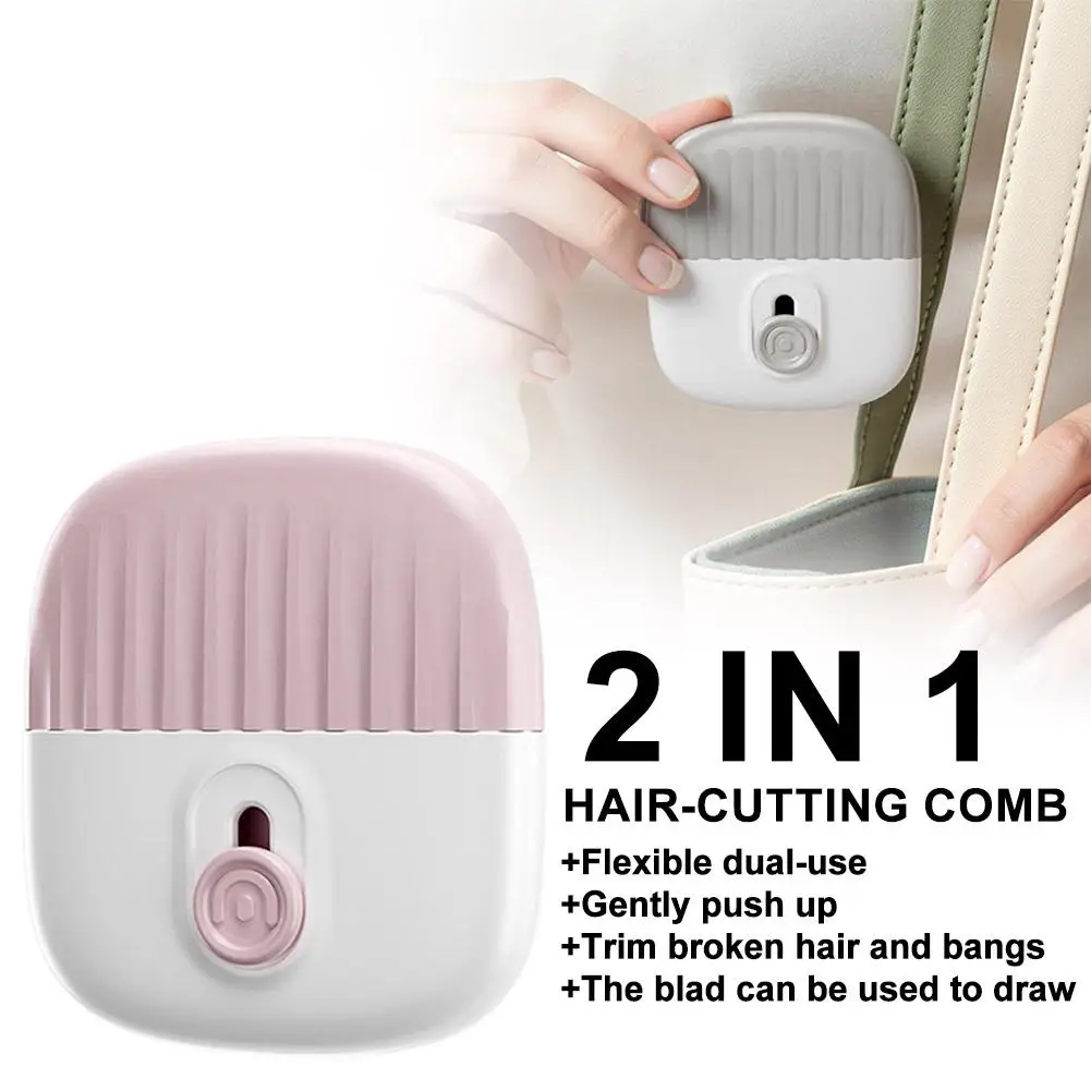 

Portable Hairdressing Comb Household Fringe Trimming Two-In-One End Tool Trimming Cutter Hair Professional Salon Magic Spli C5F3