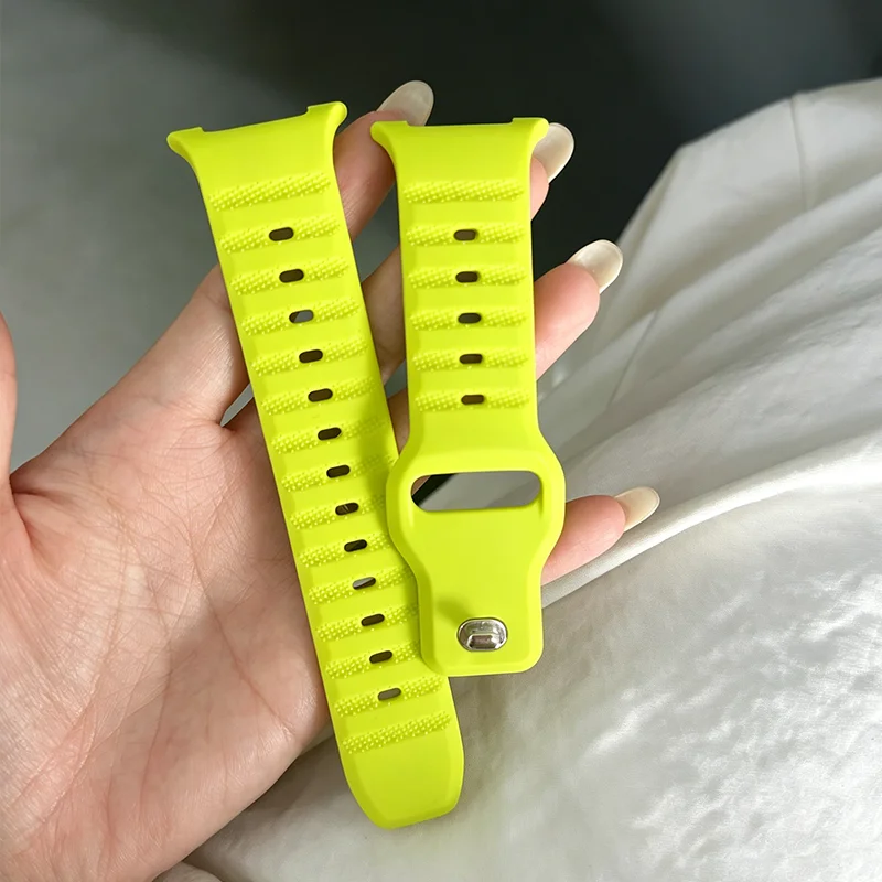 Silicone band for Samsung Watch 9 8 Classic strap solft sport waterproof Wrist watchbands Accessorie Watch 8 44mm 40mm Bracelet