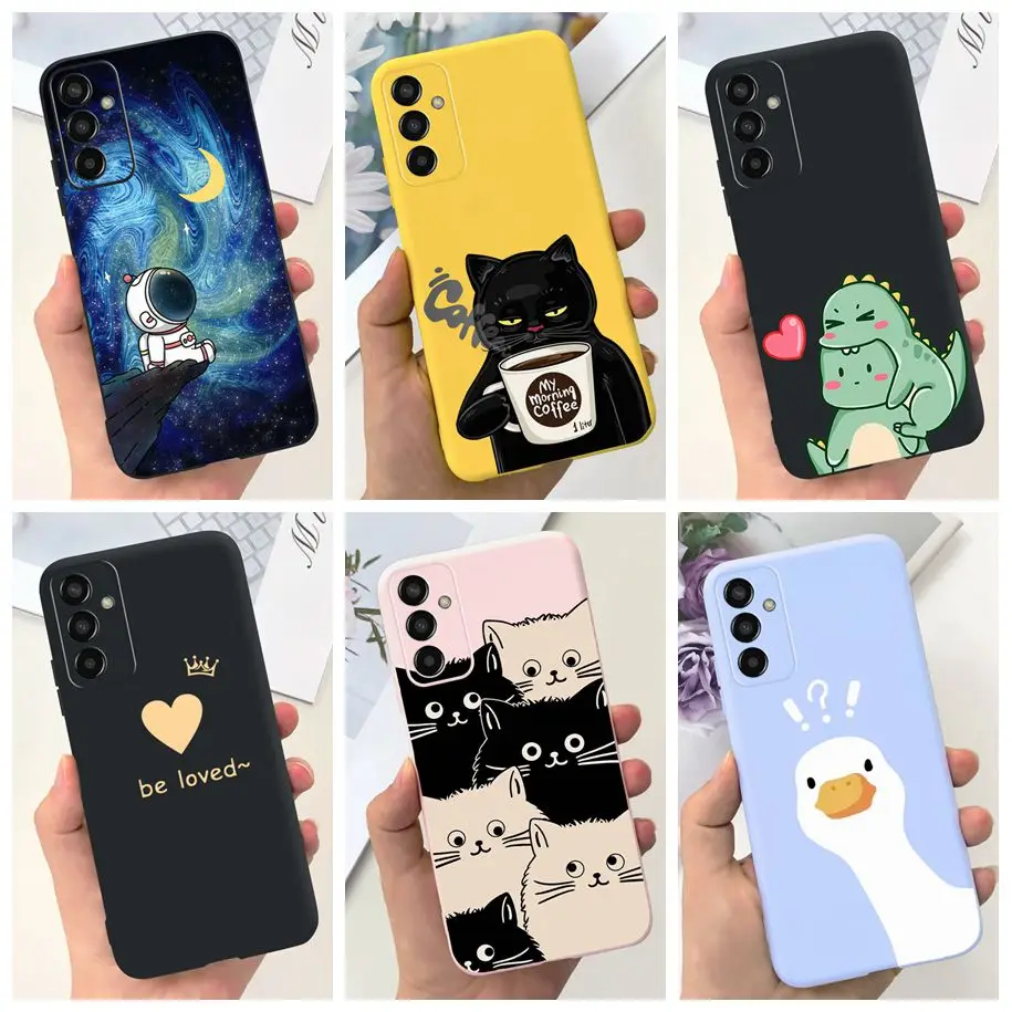 For Samsung M13 4G Case SM-M135F Soft Silicone TPU Phone Cover For Samsung Galaxy M23 M33 M53 5G Bumper M 13 GalaxyM13 Protector