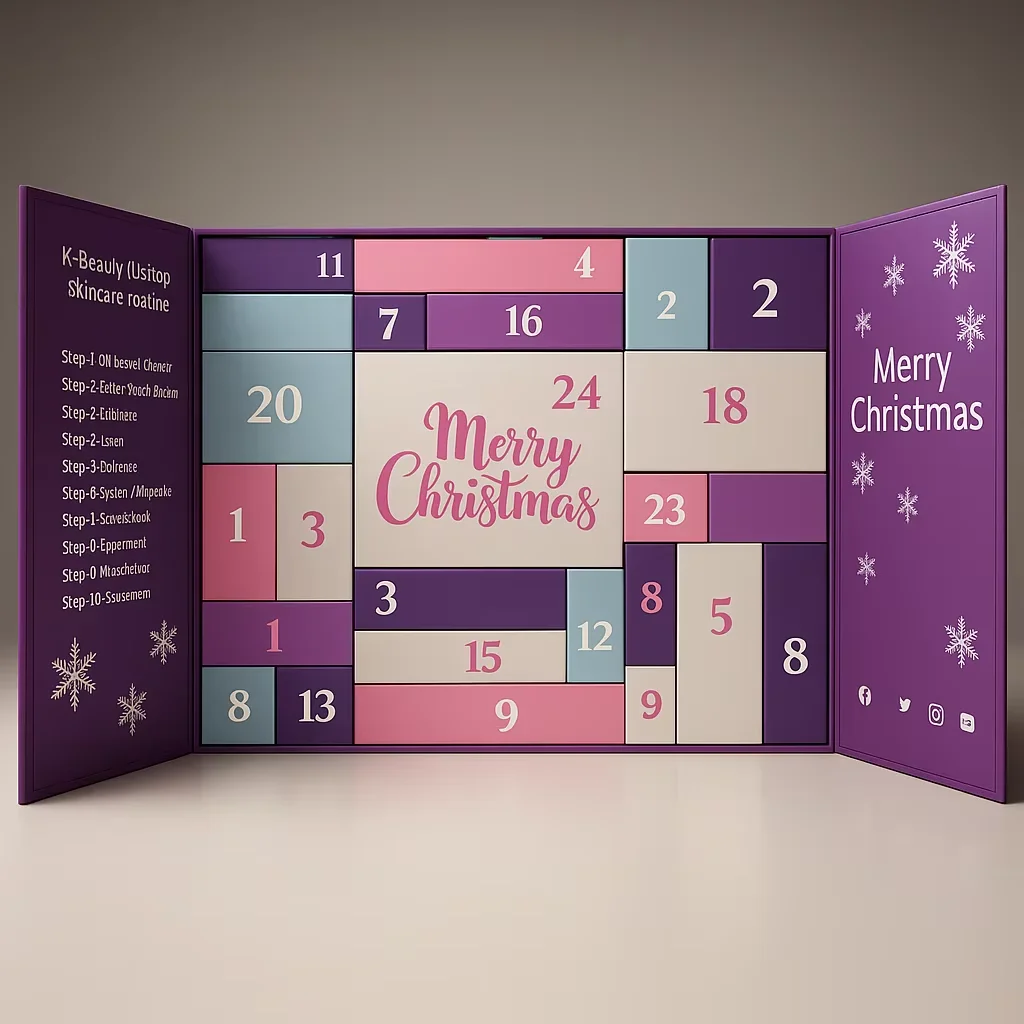 Customization.New Festive Surprise Christmas Countdown Advent Calendar Box Crystal Ramadan Gifts Christmas Advent Calender Box C