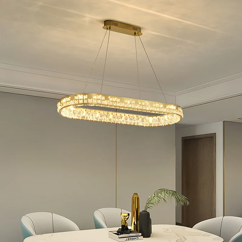 Imagem -02 - Luxo Golden Postmodern Pendant Hanging Lights Decorações para Casa Lâmpadas Led Redondas Luminária de Suspensão Minimalista Sala