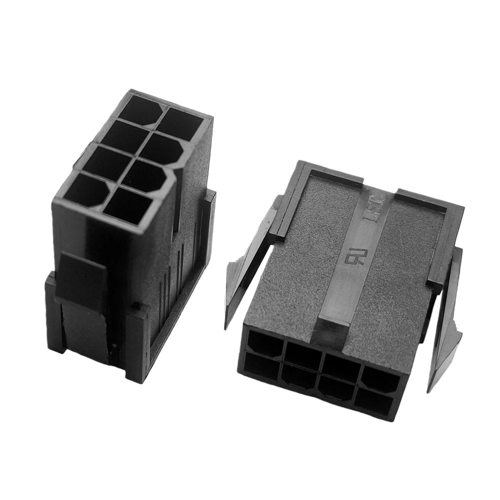 30PCS/1LOT 5559 4.2mm Black 8P 8PIN Female for PC Computer ATX CPU Power Connector Plastic Shell Housing