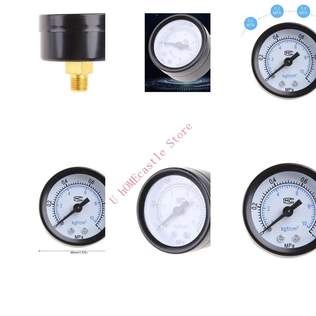 63HF Utility Pressure Gauge 0-1.0 0-10kgf cm² Low Pressure Gauge 1/8
