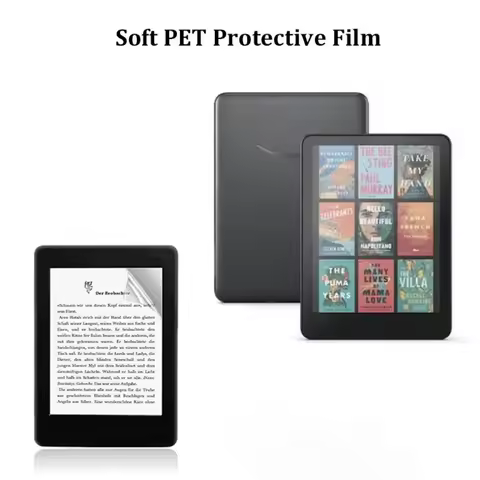 10pcs PET Screen Protector Matte HD E-Reader Protective Film Soft for Kindle Paperwhite 6 12th Gen/Colorsoft 2024 7"