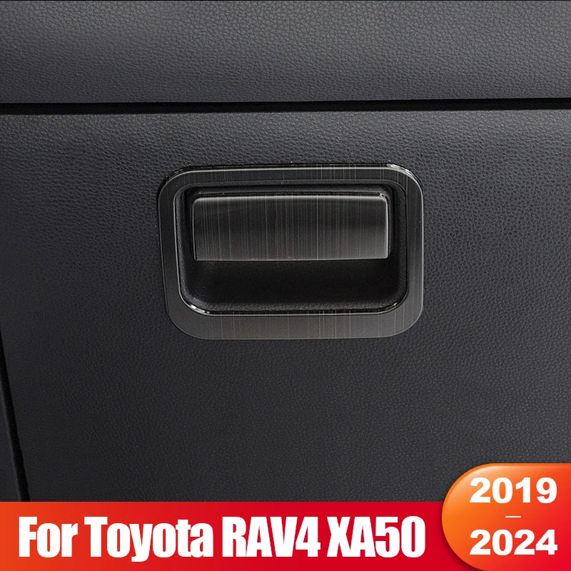 

For Toyota RAV4 XA50 2019 2020 2021 2022 2023 2024 RAV 4 Hybrid Co-pilot Storage Box Handle Bowl Cover Trim Car Accessories