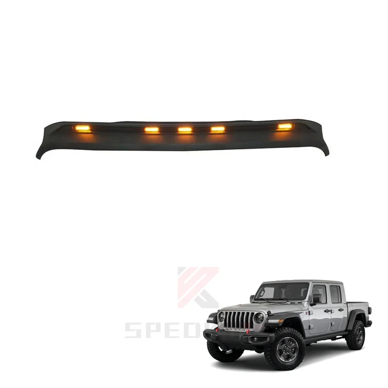 

Car Offroad 4x4 Auto Accessories Hood Guard Tail Wing With Light For Jeep Wrangler JL