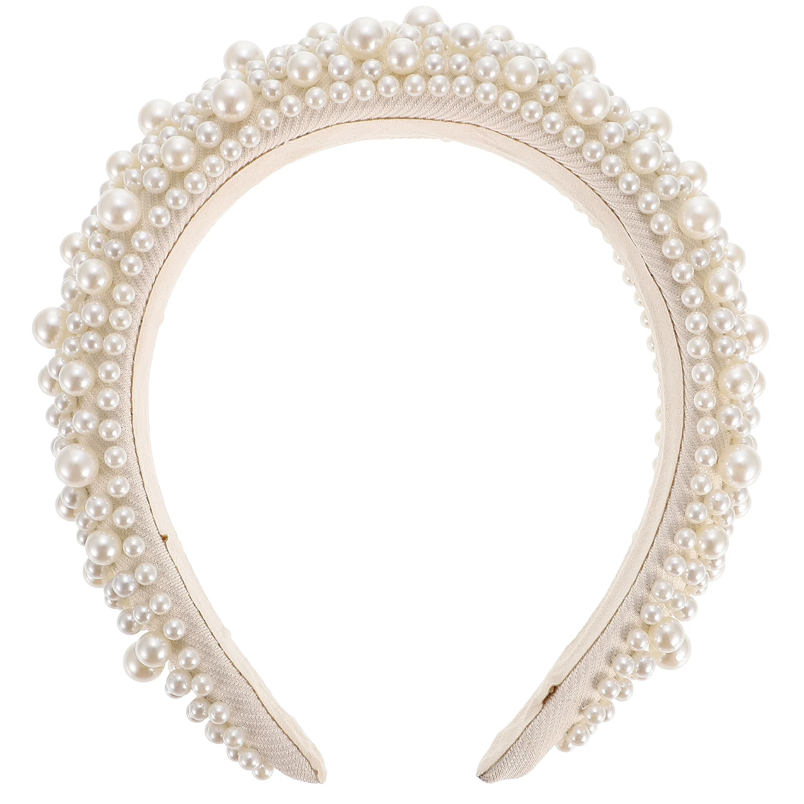 

Sponge Pearl Headband Makeup Hairband Chic Hoops Exquisite Decor Crystal Girl Headdress Woman Fashion