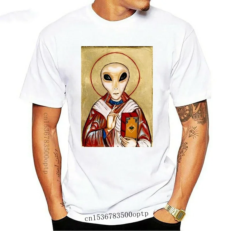 New T Shirt Ufo Alien Saint Believe Trippy Psychedelic LSD MDMA dmt Aciidd Albetr hofmann blotter art