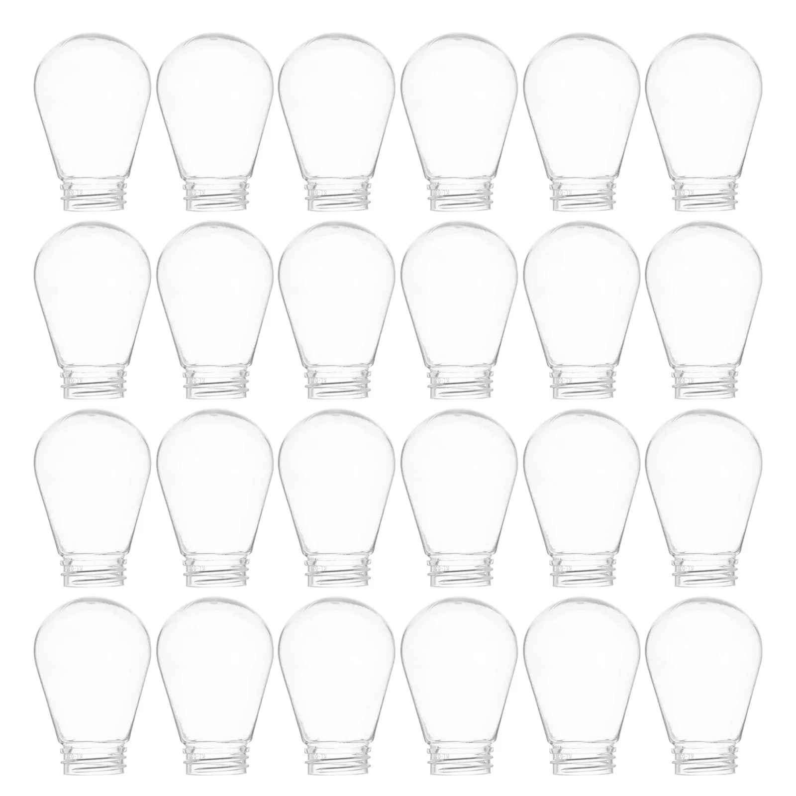 30pcs Clear Plastic Bulb Caps