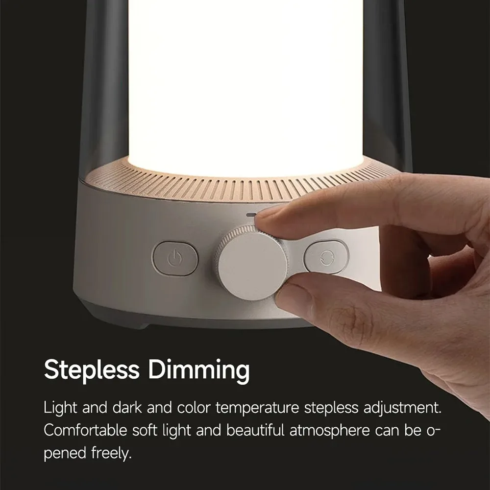 Xiaomi Mijia Split Camping Lamp Ambient Light Stepless Dimming Flashlight IP54 Dustproof Waterproof Rechargeable Smart Control