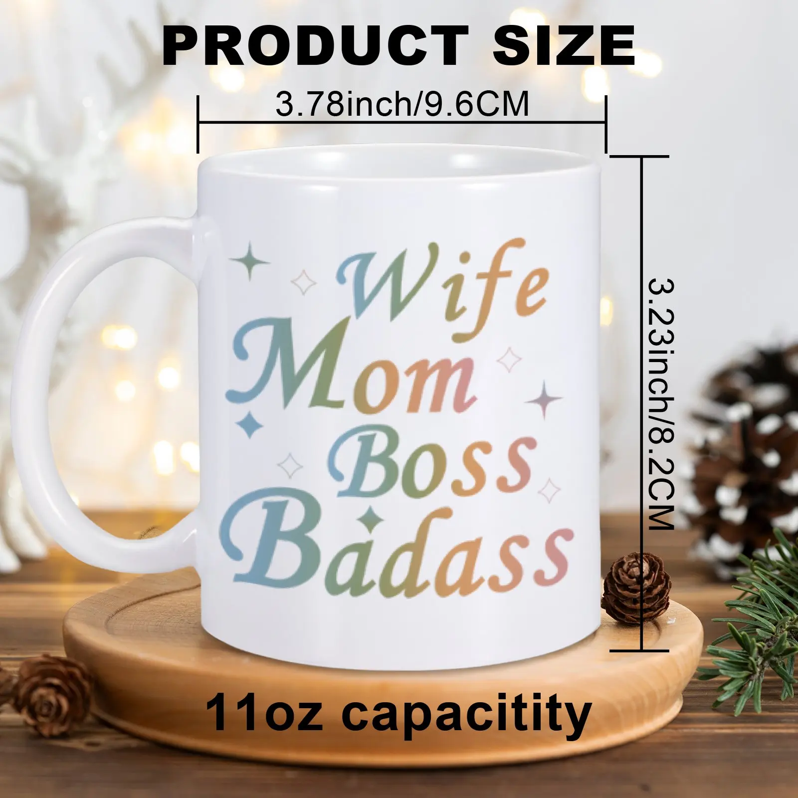 Funny Sarcastic Coffee Mug Custom Wife Mom Boss Badass Ceramic Mugs Personalized Home Tea Cup Drinkware Teaware Creative Gifts