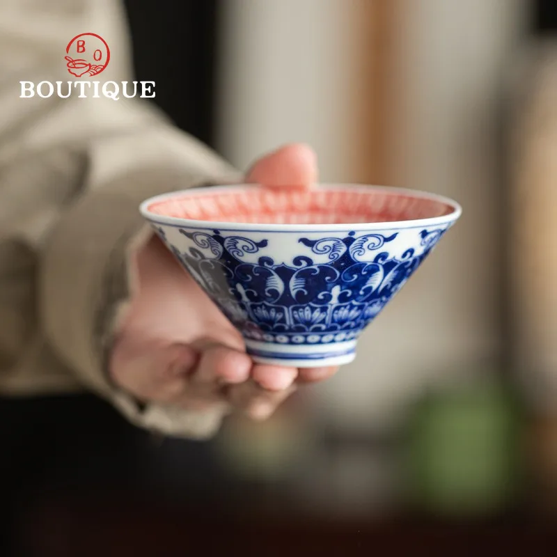 Blue And White Tea Cup Ceramic Antique Cups Chinese Tea Bowl Vintage Zen Teacups Puera Unusual Maker Japanese Pair Jade Set Mate