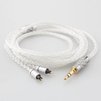 HiFi 3.5mm 4.4mm 4Pin XLR 8Cores Pure Silver Earphone Replacement Upgrade Cable BL03 V80 KZ ZS10 PRO ZS10 AS10 ZS6 ZST ZSR TRN