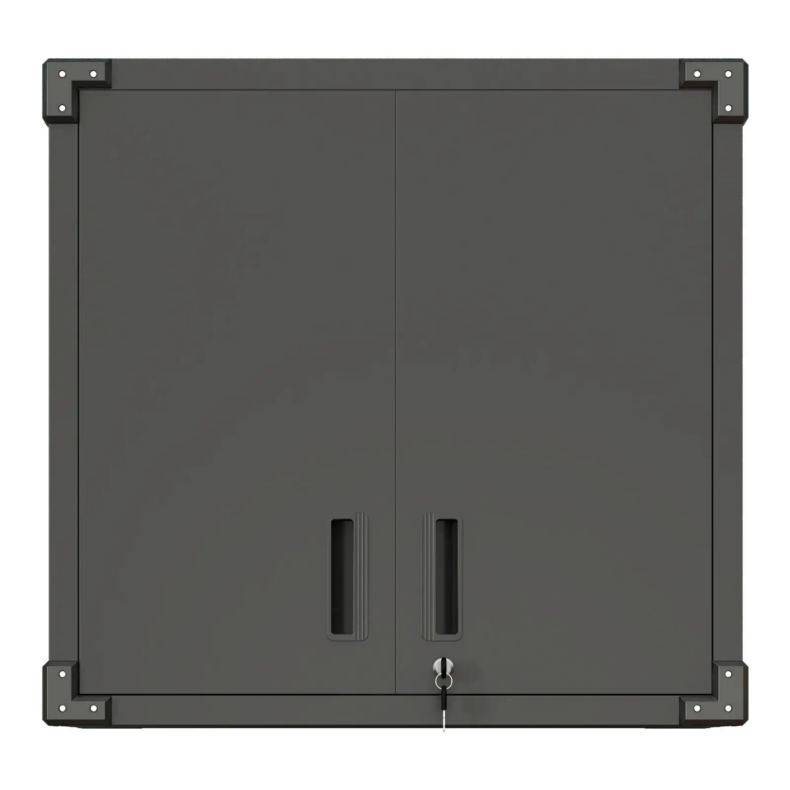 

Металлический шкаф-органайзер для гаража с запирающимися дверцами, съемной полкой, решение для хранения в офисе и на складе