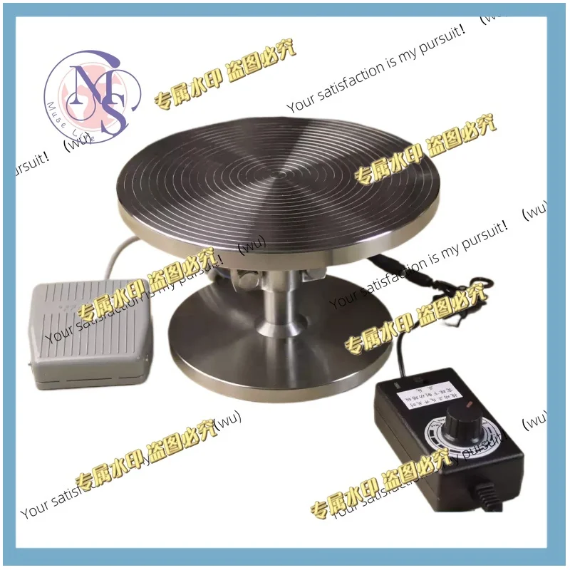 Stainless steel electric ceramic turntable 360 ° rotating platform for carving painting gold plating and line drawing tools