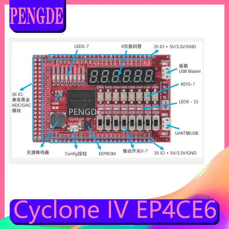 

Spot ALTERA FPGA pocket board Cyclone IV EP4CE6 development board onboard downloader