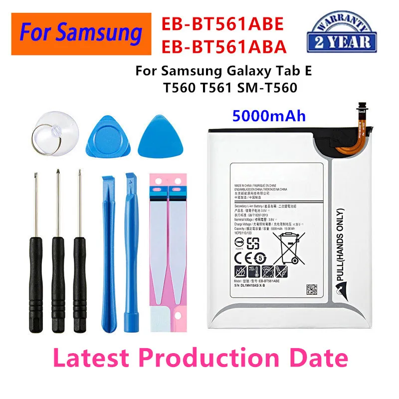 

Brand New Tablet EB-BT561ABE EB-BT561ABA 5000mAh Battery For Samsung Galaxy Tab E T560 T561 SM-T560 Tablet Battery