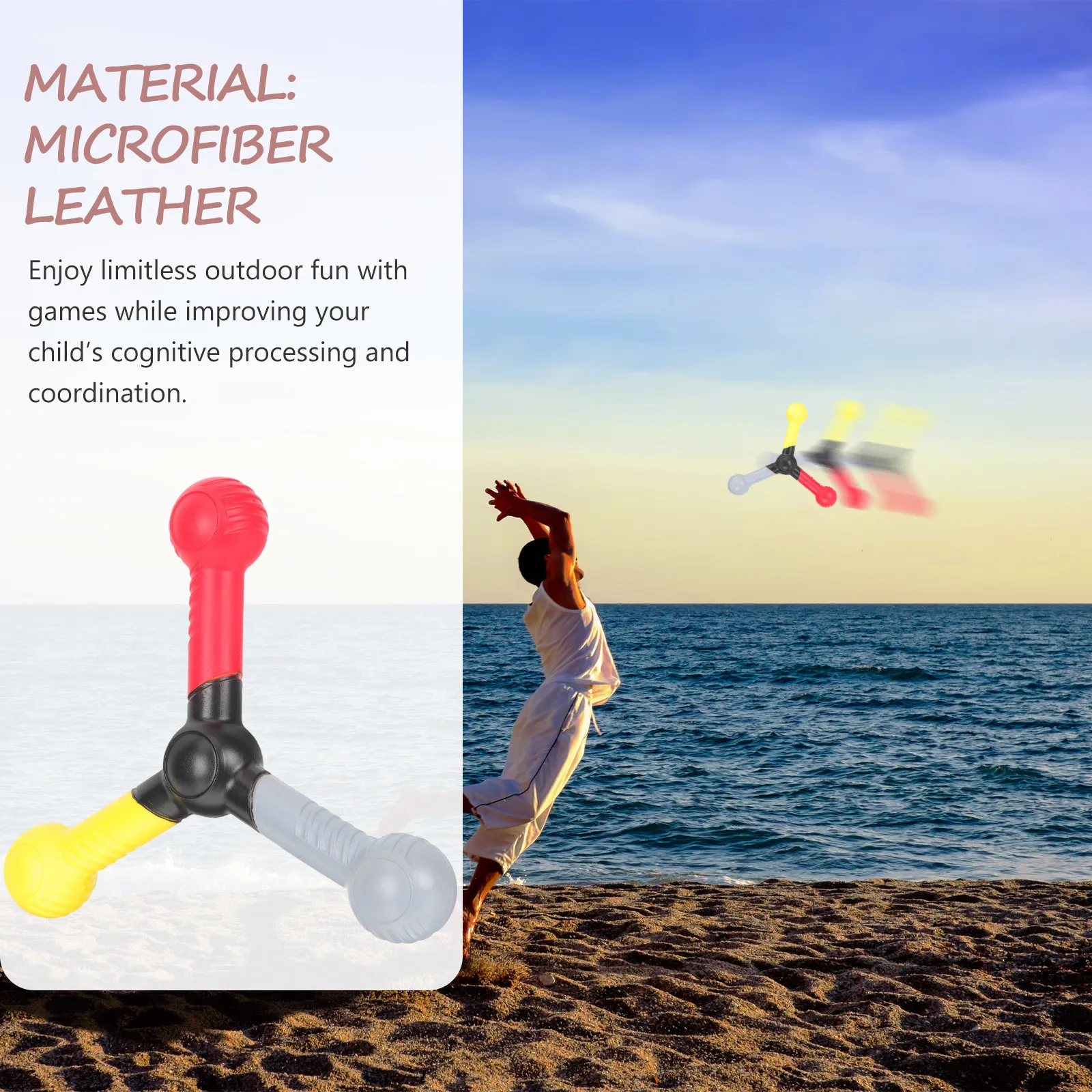 Multicolor Reaction Training Stick Hand-Eye Coordination Trainer for Agility Focus Speed Reaction Improving Catch Catching view 2