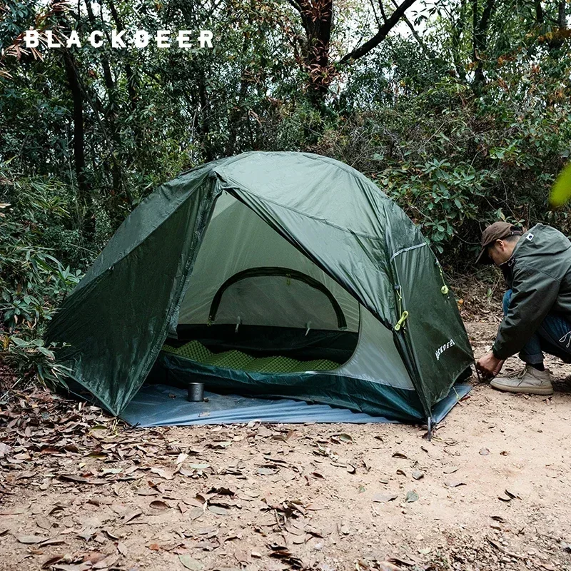 BLACKDEER New Archeos 1pro 2.0 One Person Silicon Coated Tent For Hiking Trekking 220*90cm 8.5mm Aluminum Pole with Footprint