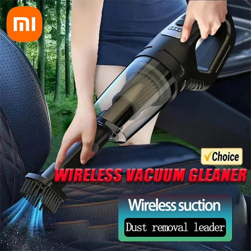 Xiaomi-Aspirateur de voiture sans fil portable, chargement USB, haute puissance, adapté à la voiture, à la maison, aux poils d'animaux, 120W