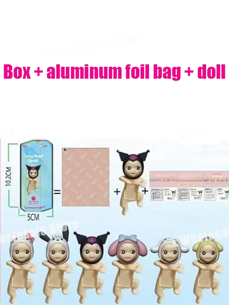 New In Stock Miniso Sanrio Kuromi Sonny Angel Dolls Box Hippers Doll High Quality Anime Figure Christmas Boxes Kids Gift Toys