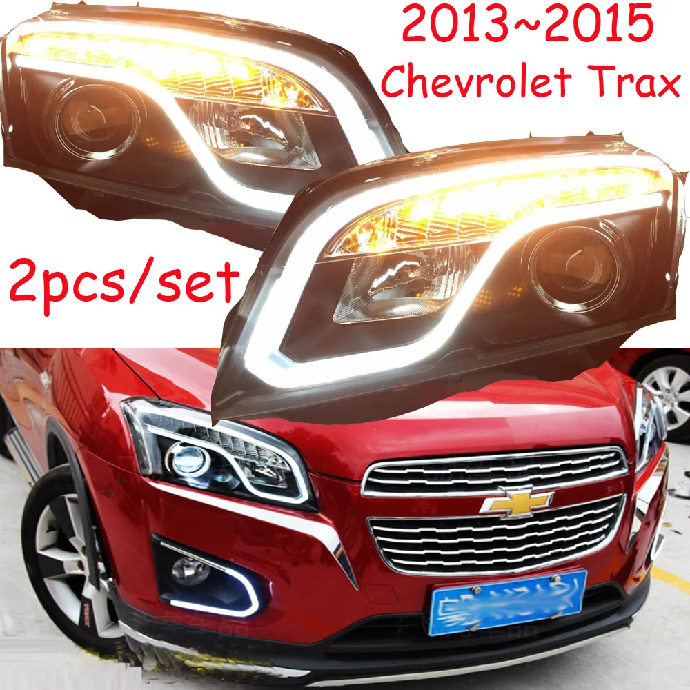 Bumper lamp for chevrolet Trax Headlight 2013 2014 2015 2016year DRL Bi Xenon Lens HI LO HID Fog Lamp Trax Taillight LED