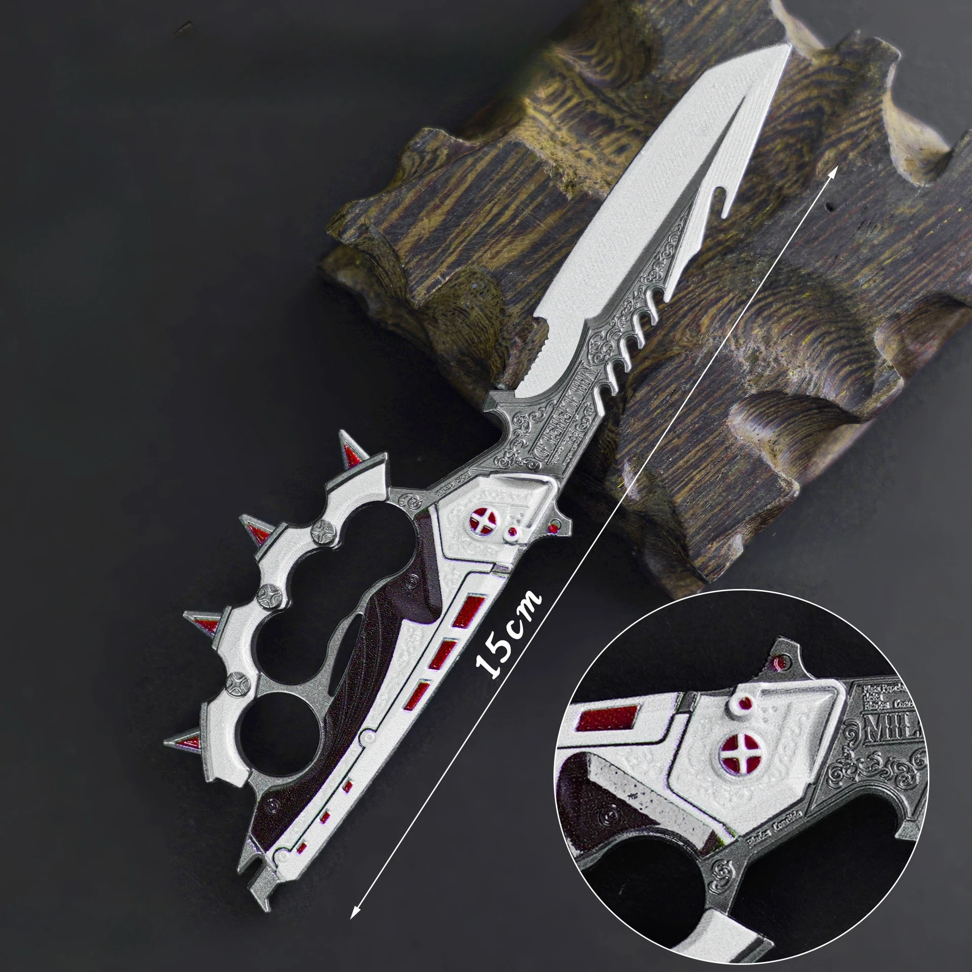 22 cm/8,66 pollici Delta Force Periferiche di gioco Creed Melee Armi Modello S7 Display da tavolo Ornamenti Collezione Regalo di compleanno per il ragazzo