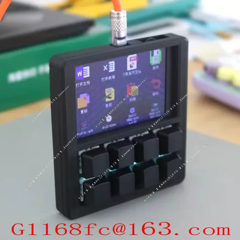 Mechanical Keyboard with Display Screen Shortcut Keyboards Designer Custom One Key Macro Keyboard Desktop Console