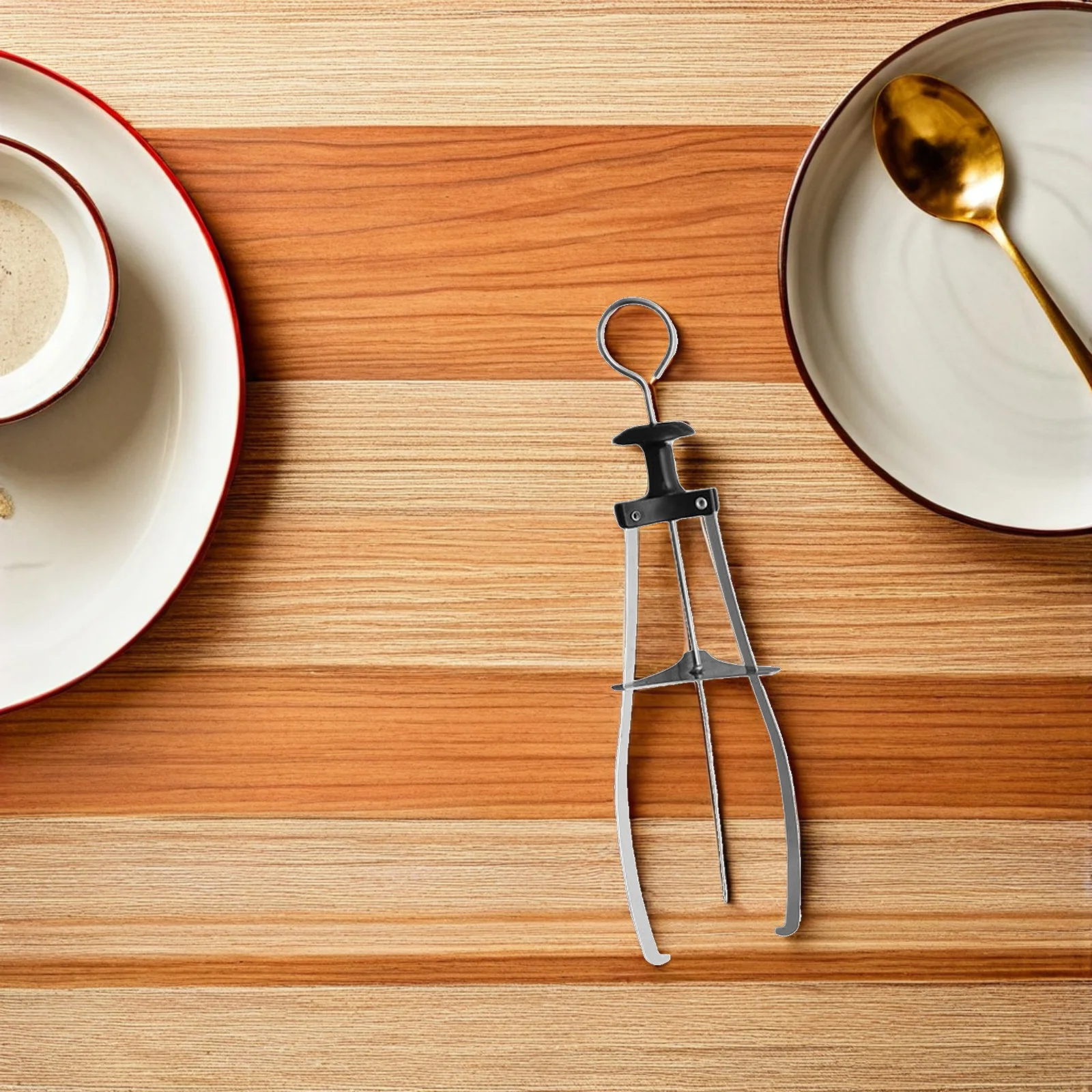 2개 스테인리스 스틸 볼 그리퍼 뜨거운 접시 리프터 화상 방지 접시 홀더 주방 도구 냄비 팬 피자 트레이 논슬립