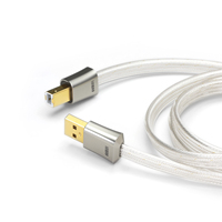 DD ddHiFi TC19BA (Comet) Flagship Pure Silver USB-B to USB-A OTG Digital Signal Cable, Four-Wire Parallel Design, 95cm