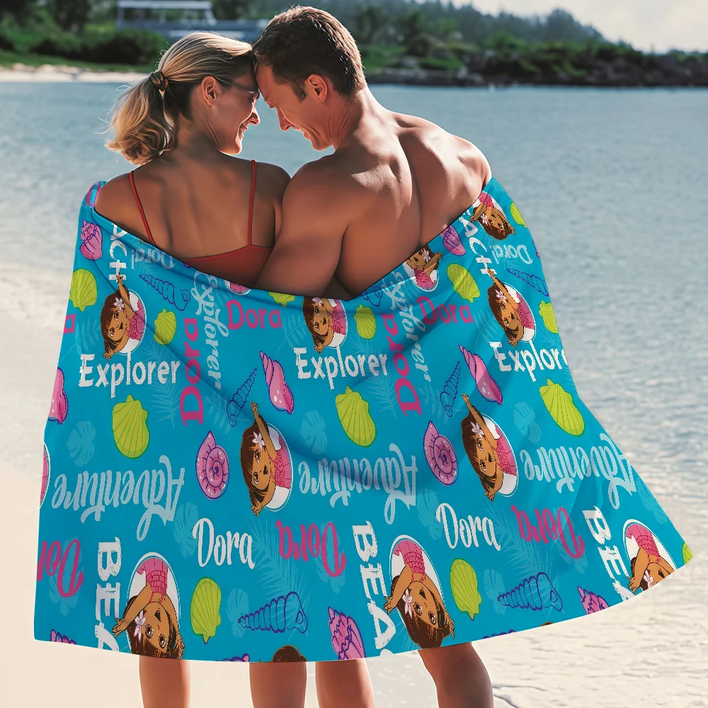 D-Dora the E-Explorer Summer Elements Print Quick Drying Beach Towels Are Suitable For Swimming Pools Camping Yoga And The Gym