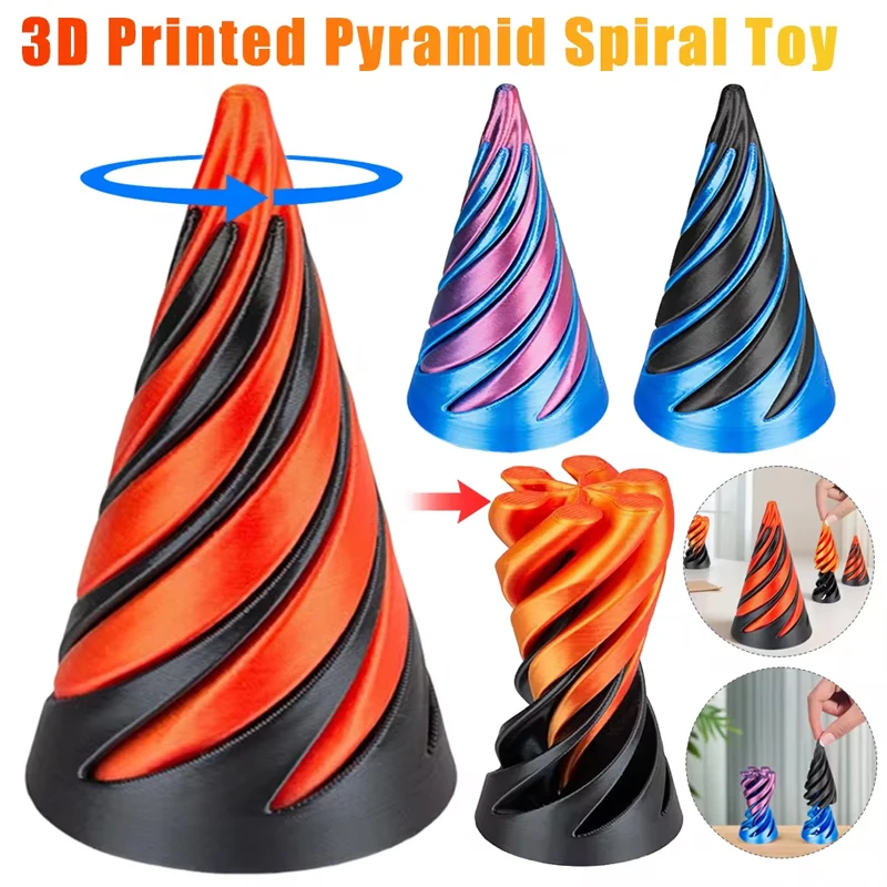 

3D Kids Gravity Toys Antistress Stress Relief Infinity Magic Cube Spiral Cone Screw Funny Fidget Toy for Kids and Adults