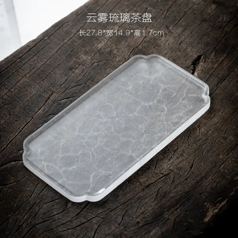 

CX glazed dry brewing table, small tea tray, ink pot bearing rectangular simple tray