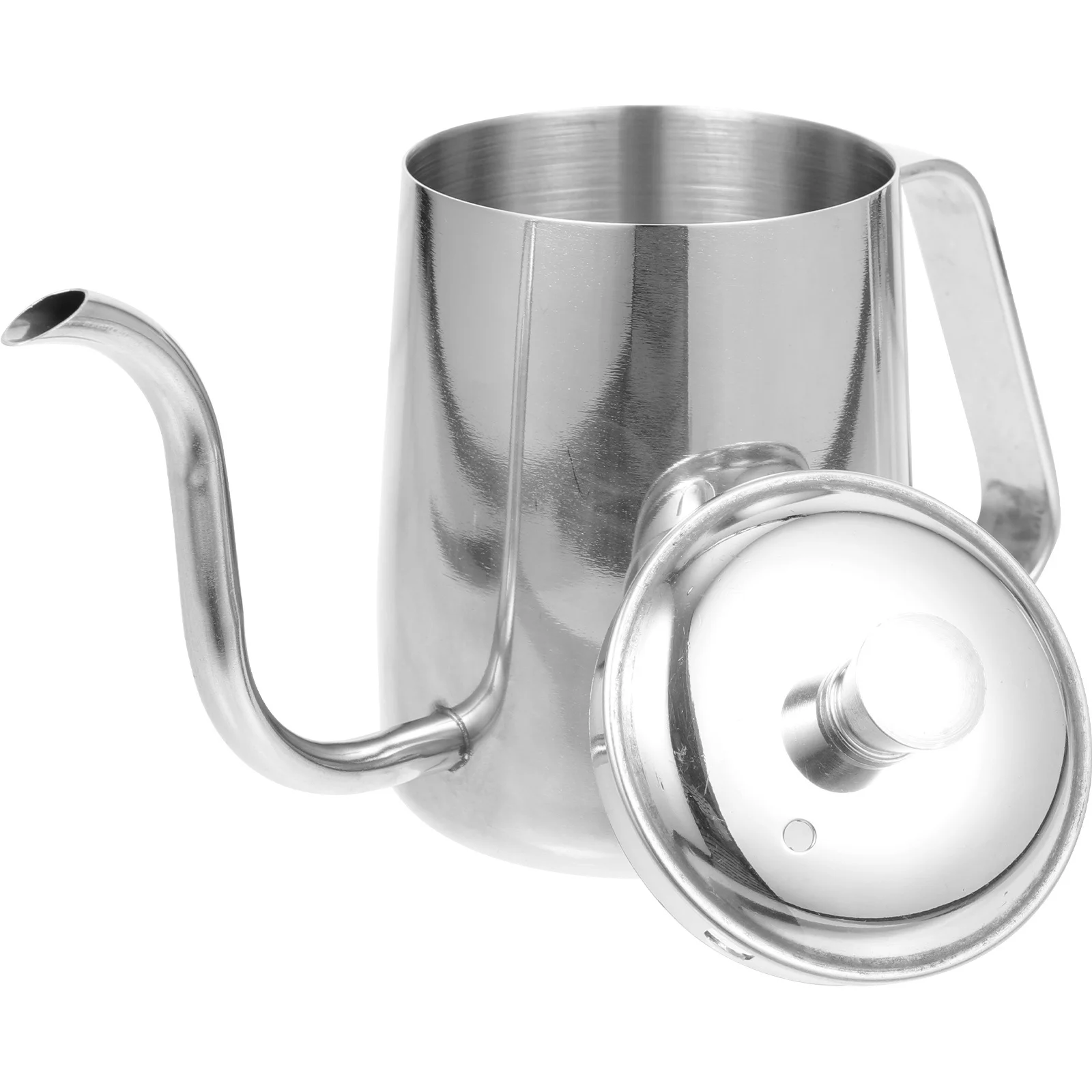 

Household Coffee Kettle Stainless Steel Wear-Resistant Handheld Stovetop Coffee Pot Ergonomic Lid Suitable for Home