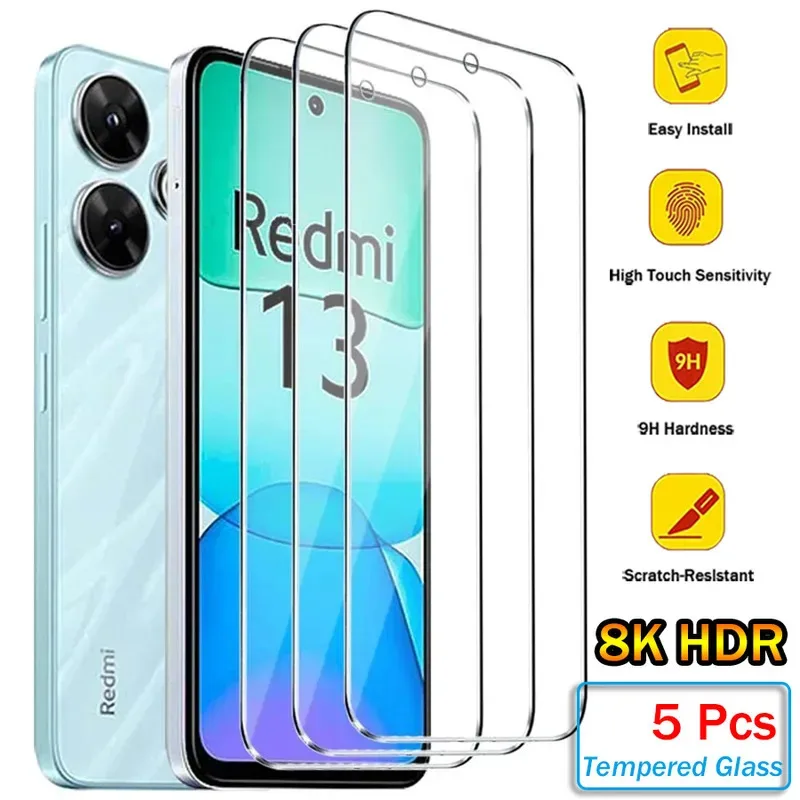 5Pcs Tempered Glass…