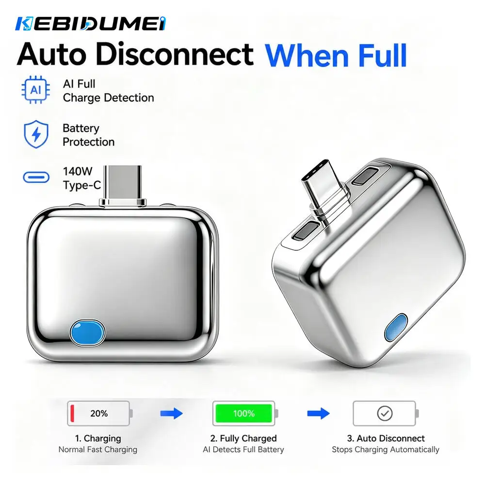 KEBIDUMEI 140W Full Charge Auto Pop-off Charger Safety Separator Physical-Disconnect Battery Guard Anti-Overcharge Protection