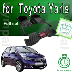 Car Floor Mats For Toyota Yaris 2008 2009 2010 2011 2012 2013 Custom Auto Foot Pads Automobile Carpet Cover Interior Accessories