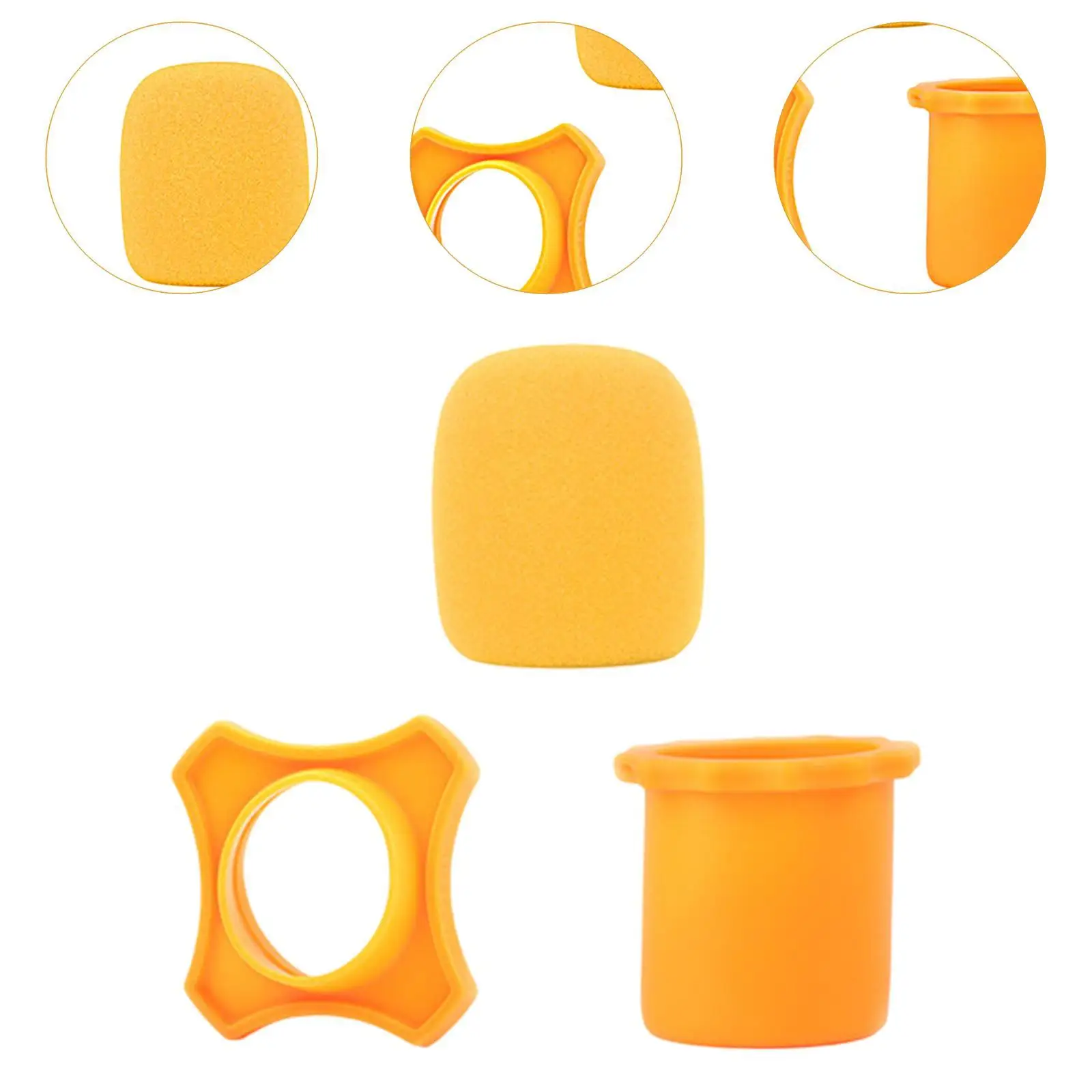 Microphone Sponge Cover-Bottom Stable for Studio Bar Home Use
