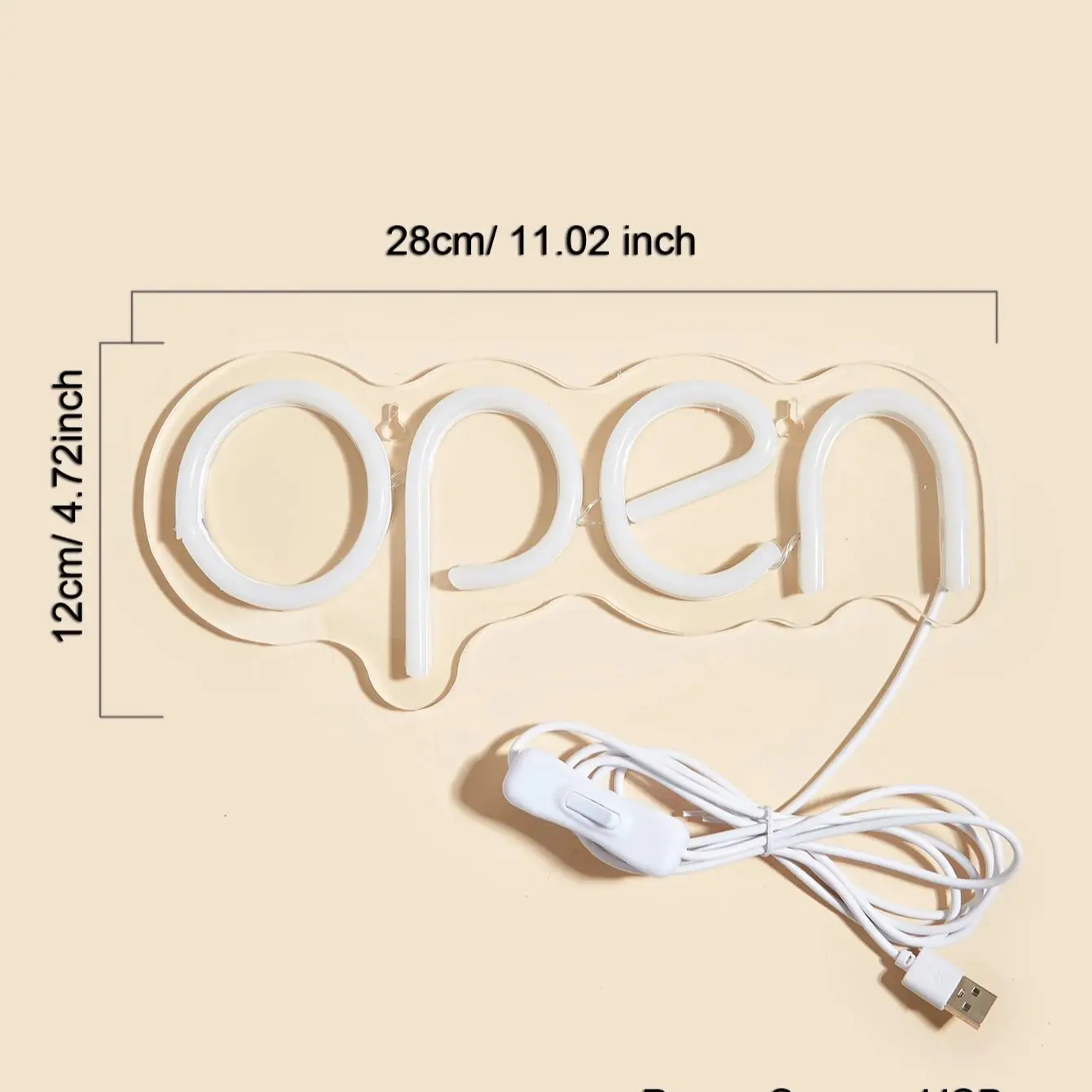 تشي شراء LED النيون مفتوحة USB بالطاقة النيون علامات ضوء الليل ثلاثية الأبعاد جدار الفن غرفة نوم غرفة المعيشة مصباح ديكور علامات