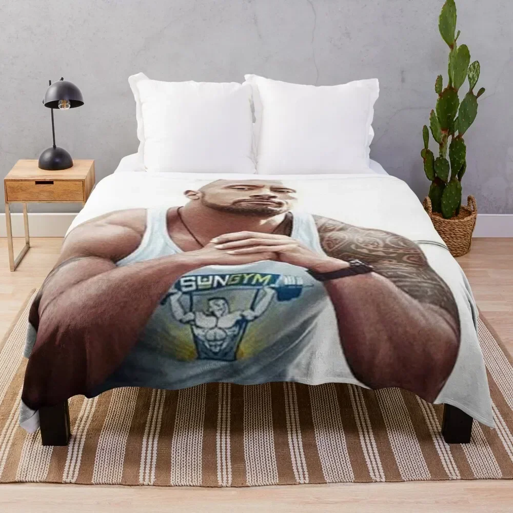 Dwayne johnson manta sofás decorativos mantas finas de lujo