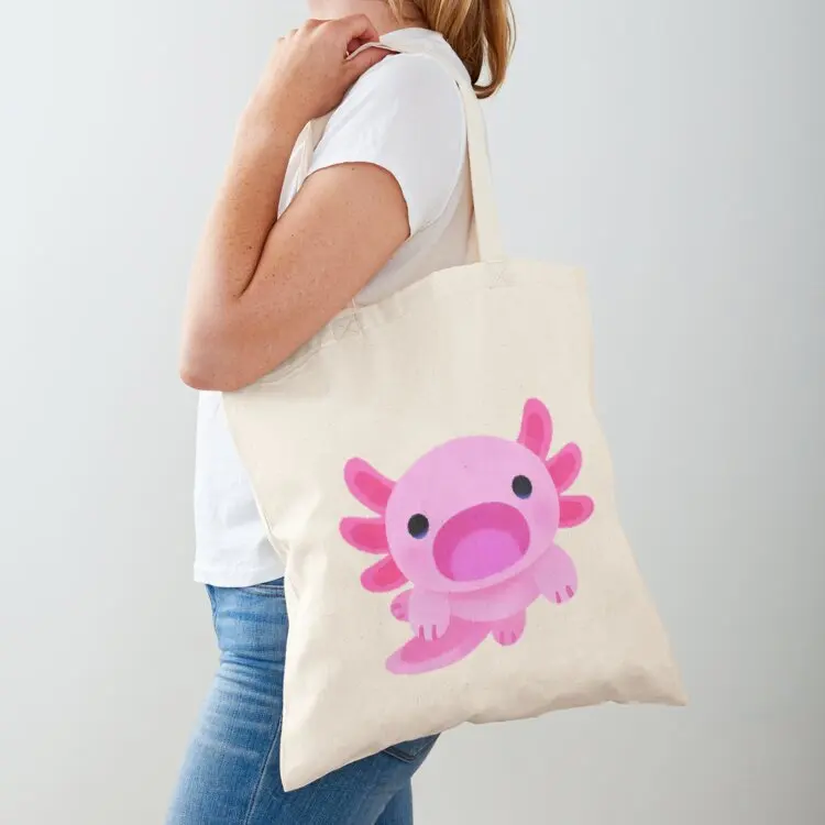 Happy axolotl - blue Tote Bag