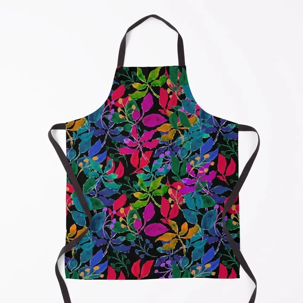 

Floral and Foliage Spring Print Apron Waterproof esthetician professional kitchen Women Kitchen Apron