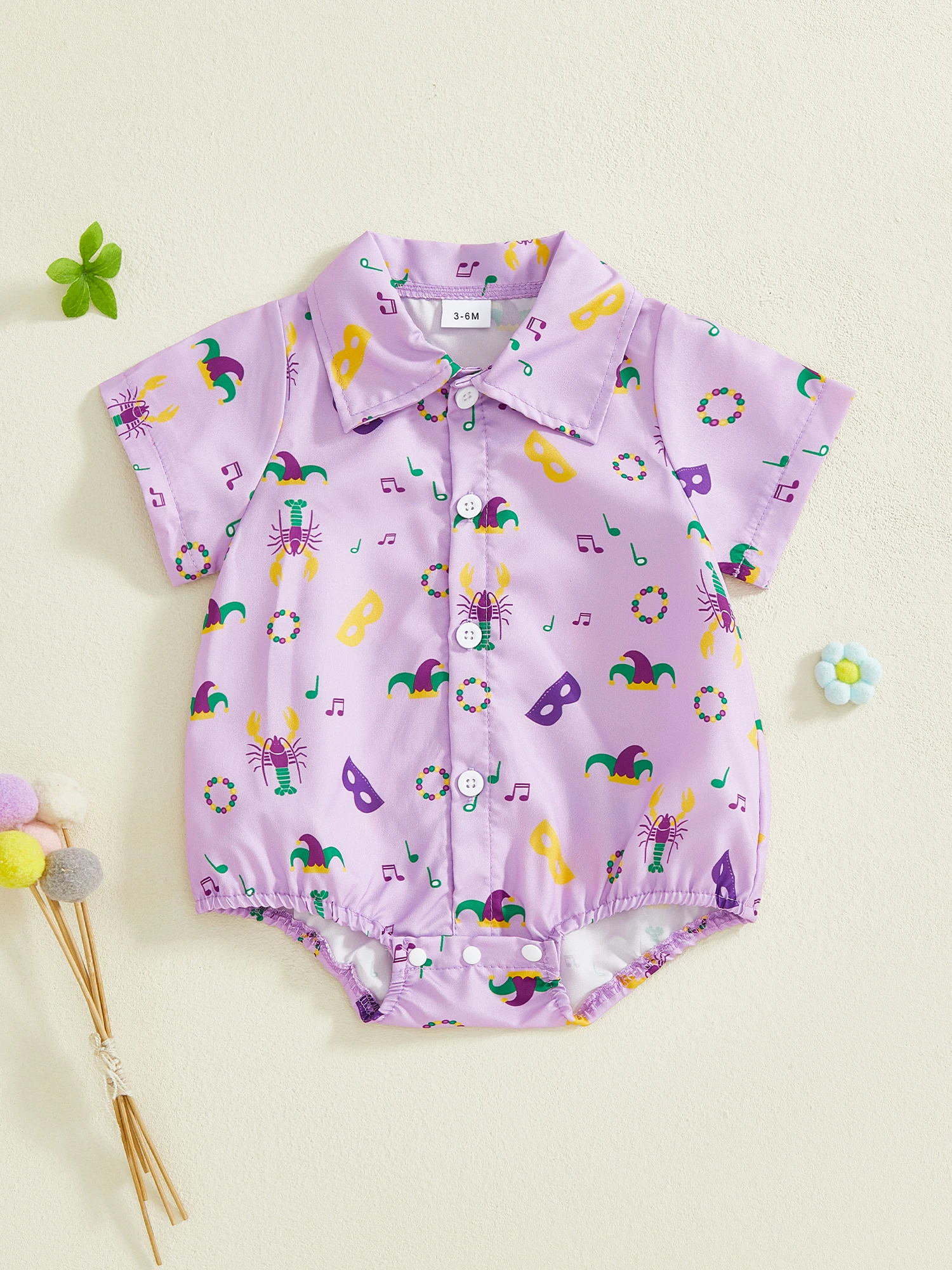 

Карнавальный комбинезон для маленьких девочек, стильная маскарадная маска с принтом, рюшами на рукавах и пуговицами, головной убор с перьями