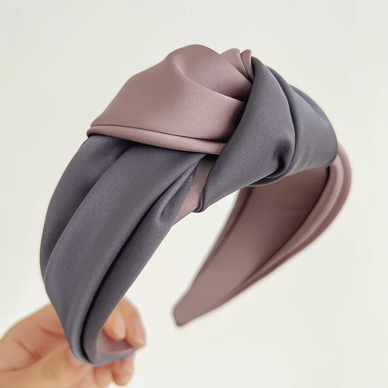 Women Girls Autumn Winter Silk Satin Big Knot Hairband Headband Hair Jewelry Hair Accessories