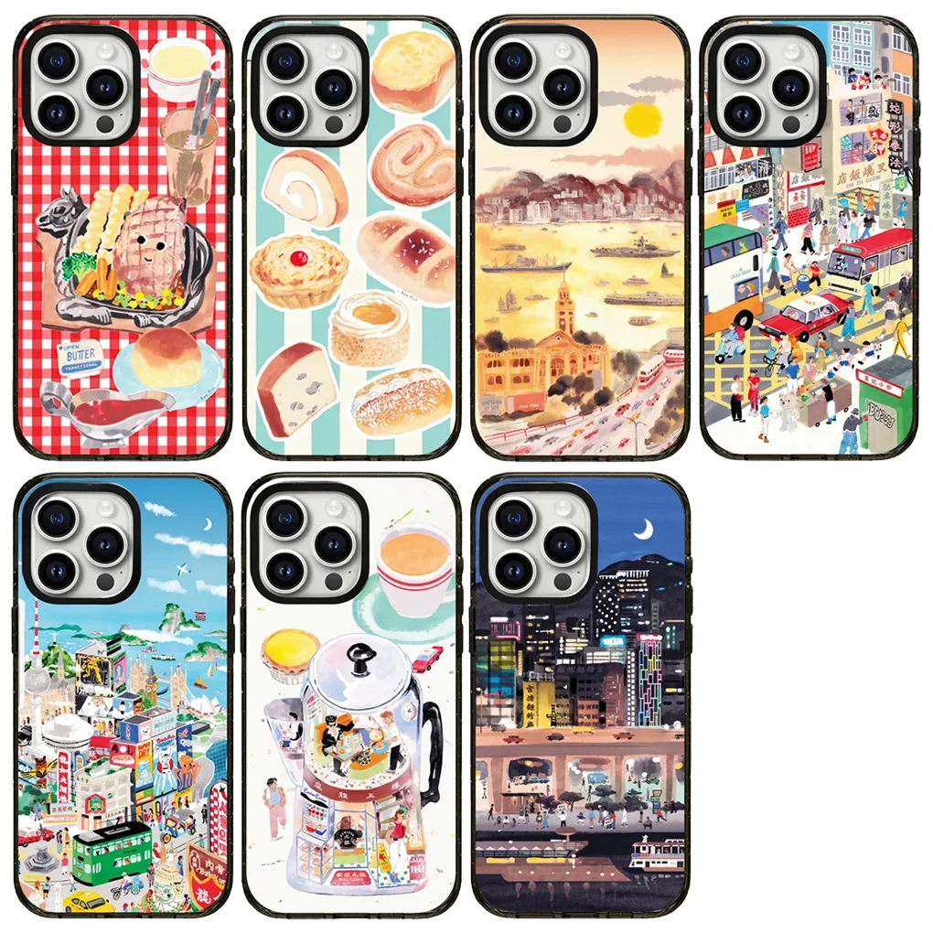

Streetscape 2.0 Acrylic Black Border Magnetic Phone Case Cover for IPhone 17 16 15 14 13 12 Pro Max Case